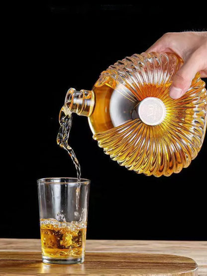 High-End Lead-Free Transparent Glass Decanter