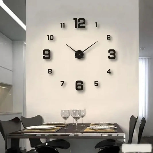 Frameless  Wall Decal Clock