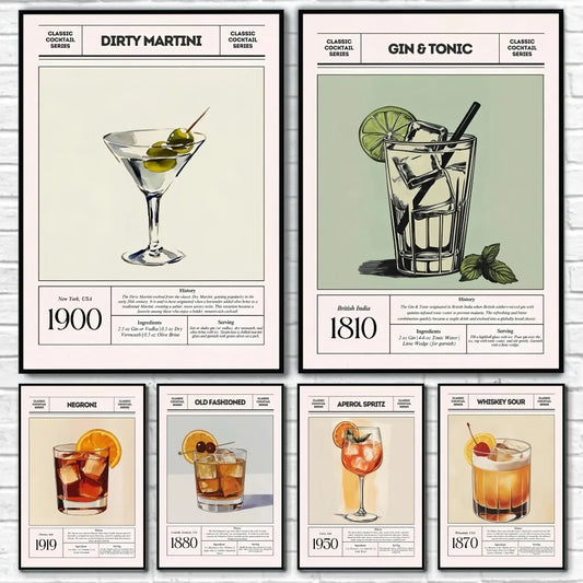 Cool Cocktail Wine Art
