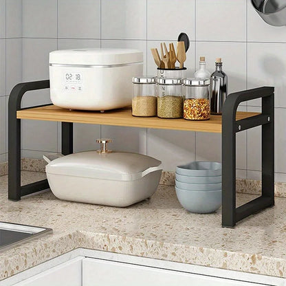 Kitchen Layered Shelves For Countertops