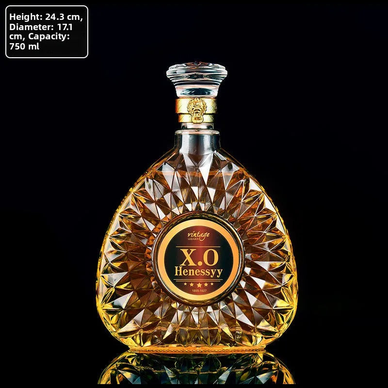 High-End Lead-Free Transparent Glass Decanter