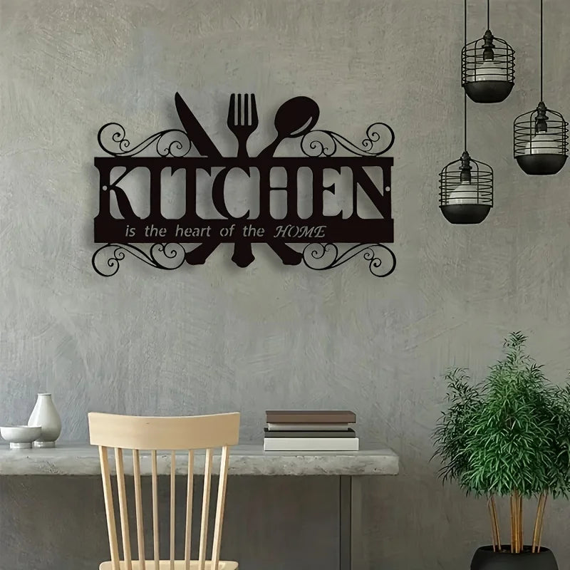Art Deco Metal Kitchen Wall Art