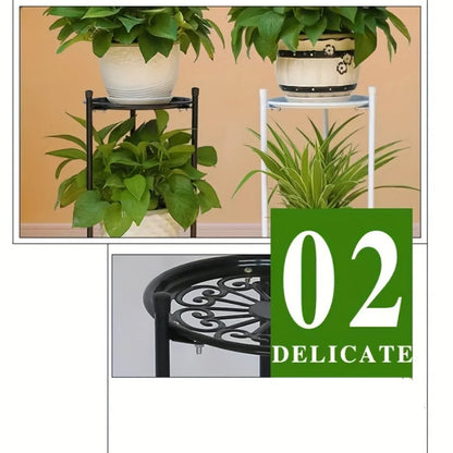 2-Tiered Tall Plant Stand