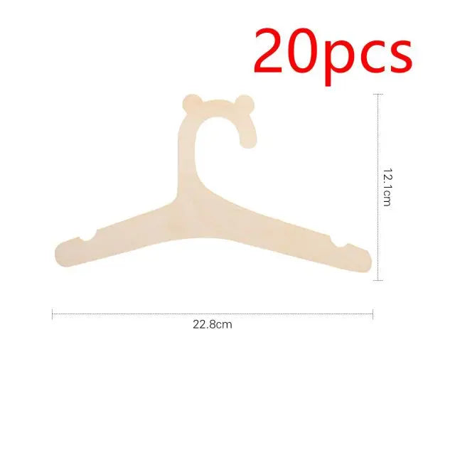 5/10/20/50pcs Baby Clothes Wooden Hangers for Tiny Dream Collection
