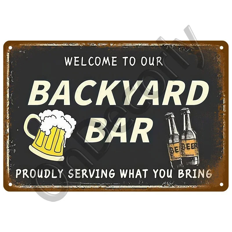 Retro Alcohol Brand Signs