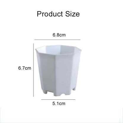 10/20pcs Octagonal Flower Pots