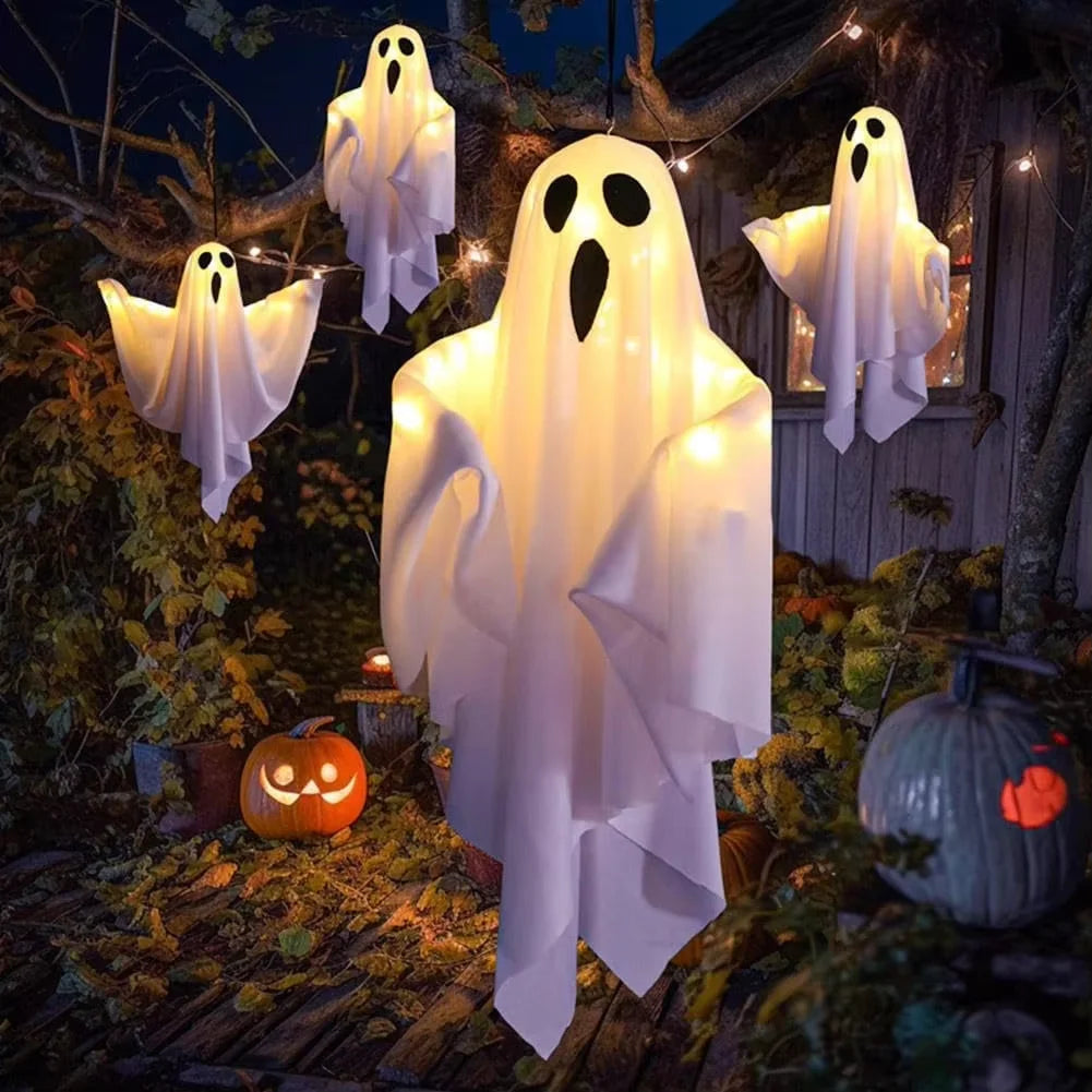 Hanging Glowing White Ghost LED