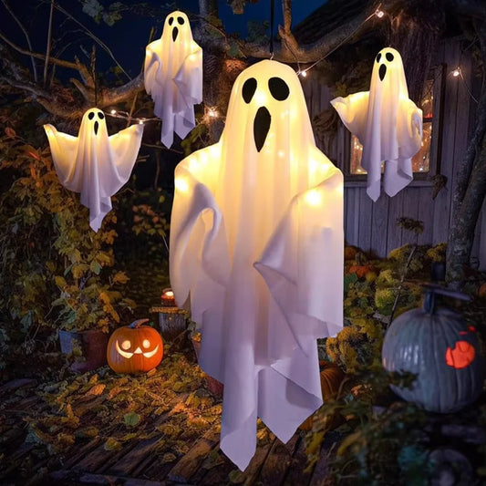Hanging Glowing White Ghost LED