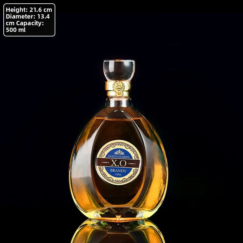 High-End Lead-Free Transparent Glass Decanter