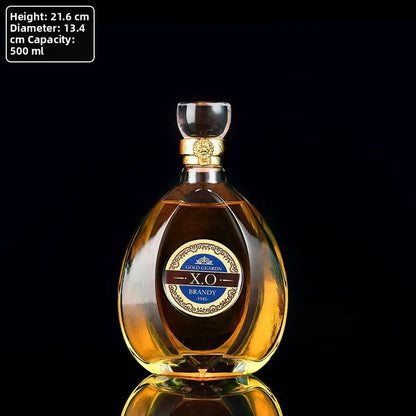 High-End Lead-Free Transparent Glass Decanter