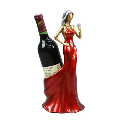 Red Wine Rack Home Decoration