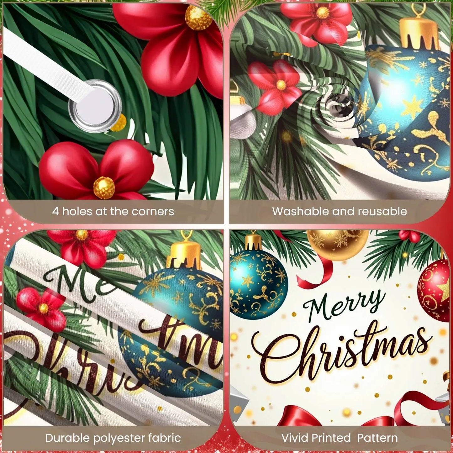 Christmas Decor Door Cover