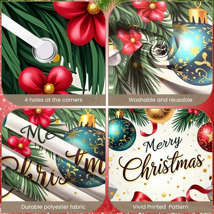 Christmas Decor Door Cover