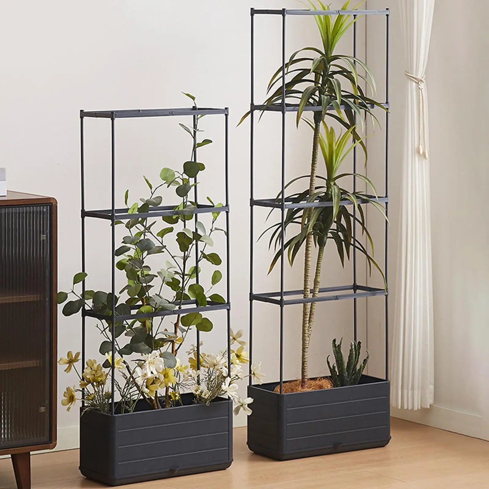Planter Box with Trellis Vertical Gardening