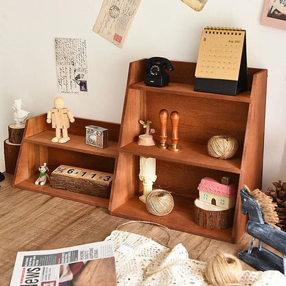 2 or 3 Tier Solid Wood Shelves