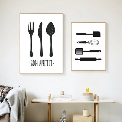 Kitchen Tableware  Canvas Paintings