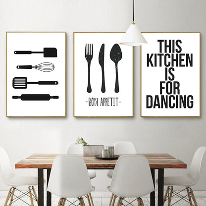 Kitchen Tableware  Canvas Paintings
