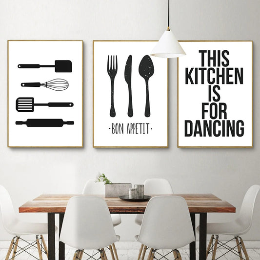 Kitchen Tableware  Canvas Paintings