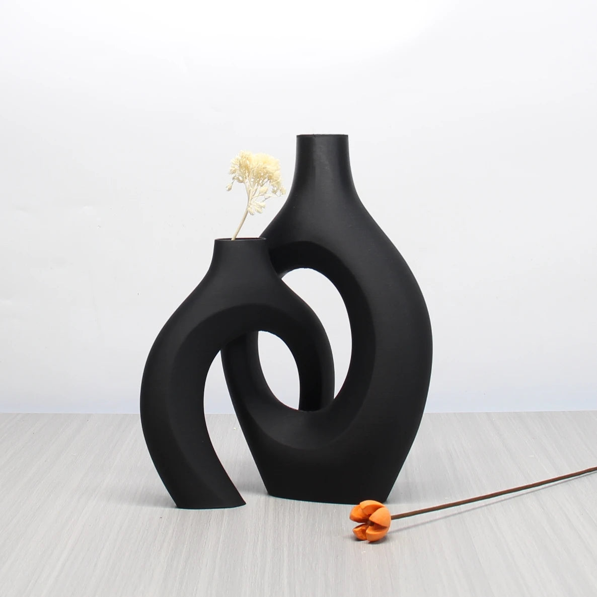 A Set of Bohemian Style Art Vases,