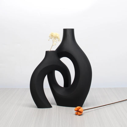 A Set of Bohemian Style Art Vases,