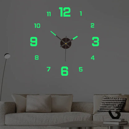 Luminous Digital DIY Stereoscopic Wall Clock
