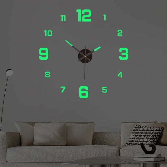 Luminous Digital DIY Stereoscopic Wall Clock