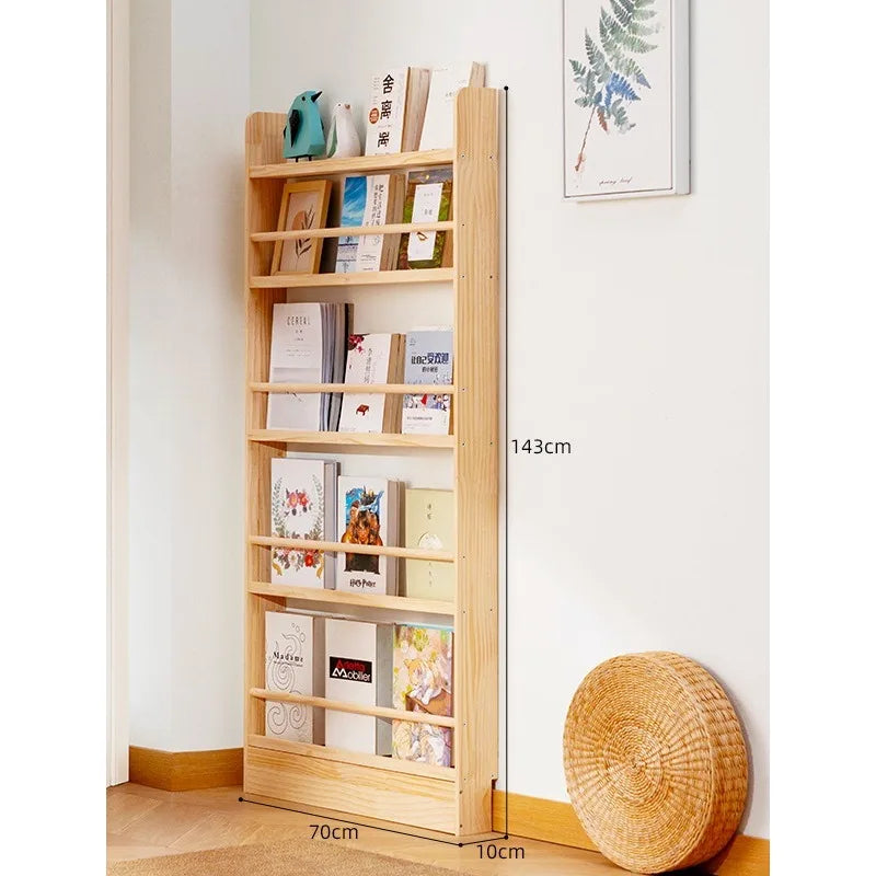 Simple Solid Wood Bookshelf,