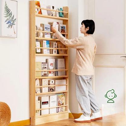 Simple Solid Wood Bookshelf,