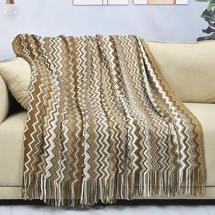100% Cotton Bohemian Style Blanket