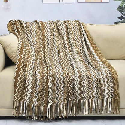 100% Cotton Bohemian Style Blanket