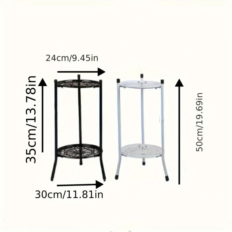 2-Tiered Tall Plant Stand