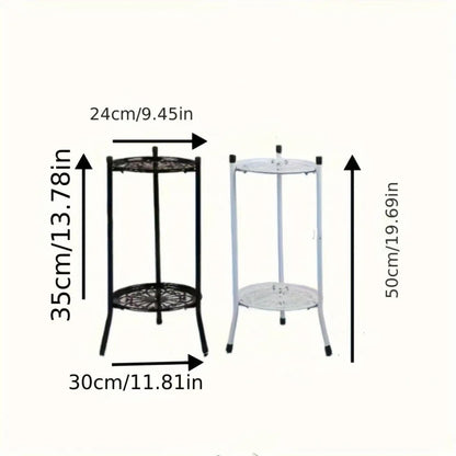 2-Tiered Tall Plant Stand