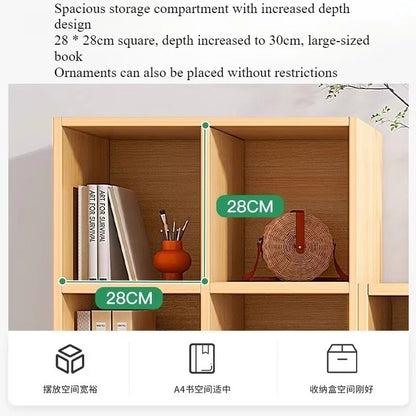 Bookcase, from one square up to eight