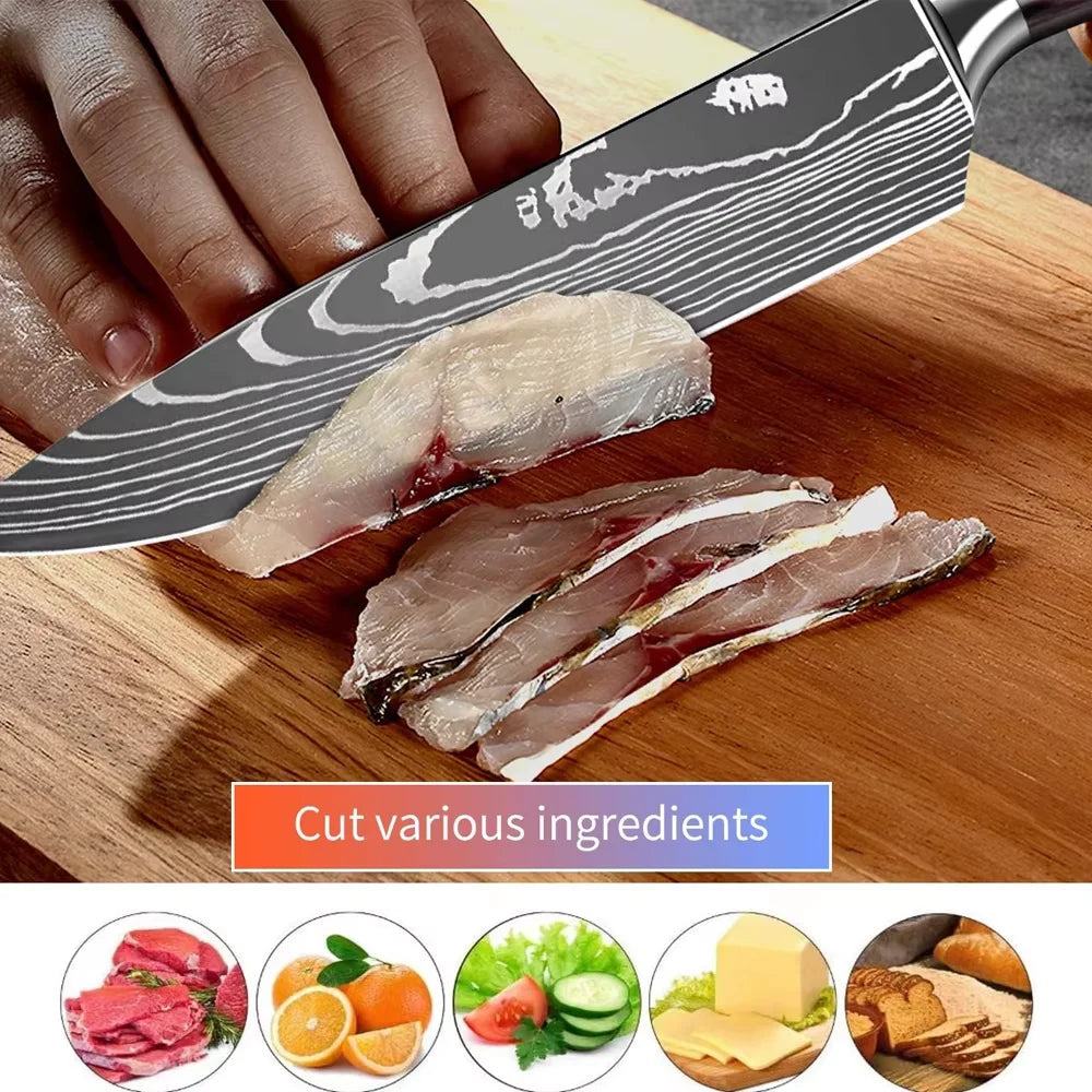 Kitchen Knife 6PCS Set Stainless Steel
