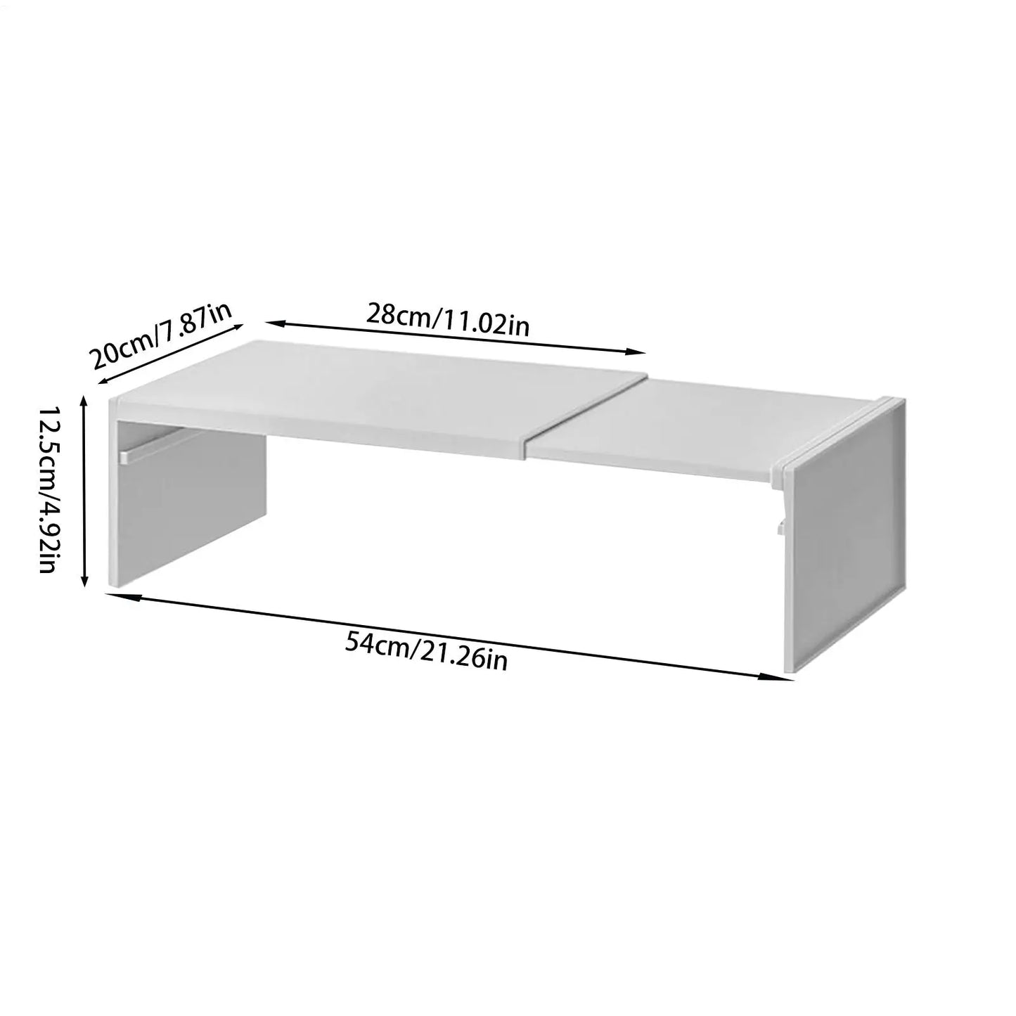 Kitchen cabinet multi-level shelf storage rack
