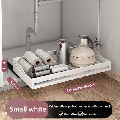 Kitchen Shelves With Slide Rails