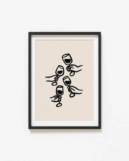 Wine Glass Alcohol Poster