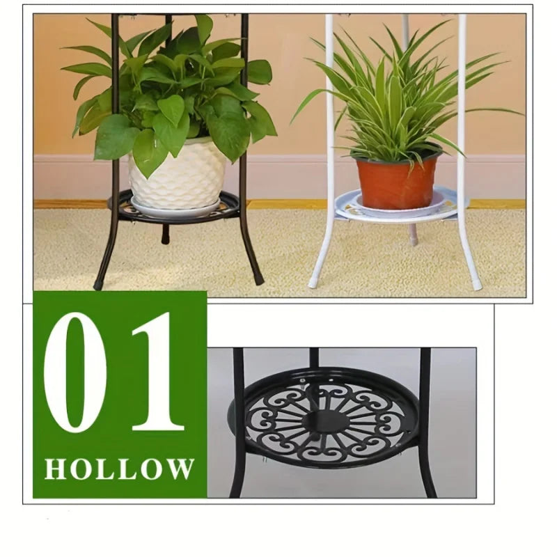 2-Tiered Tall Plant Stand