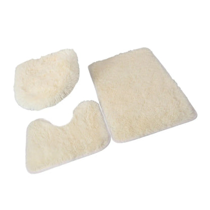 3 Pieces Bathroom Rug Set