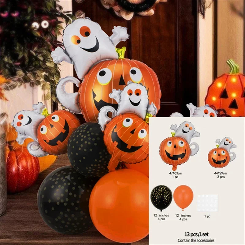 6 Different Happy Halloween Balloon Sets