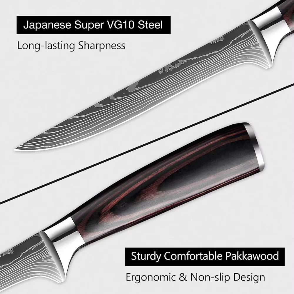 Kitchen Knife 6PCS Set Stainless Steel