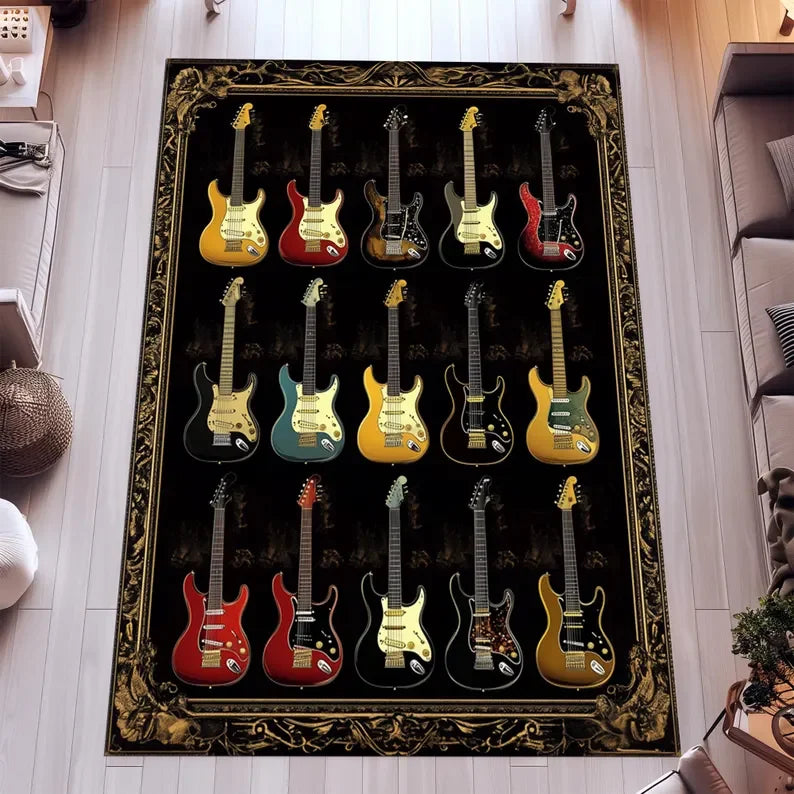 Whimsical Guitar Rugs