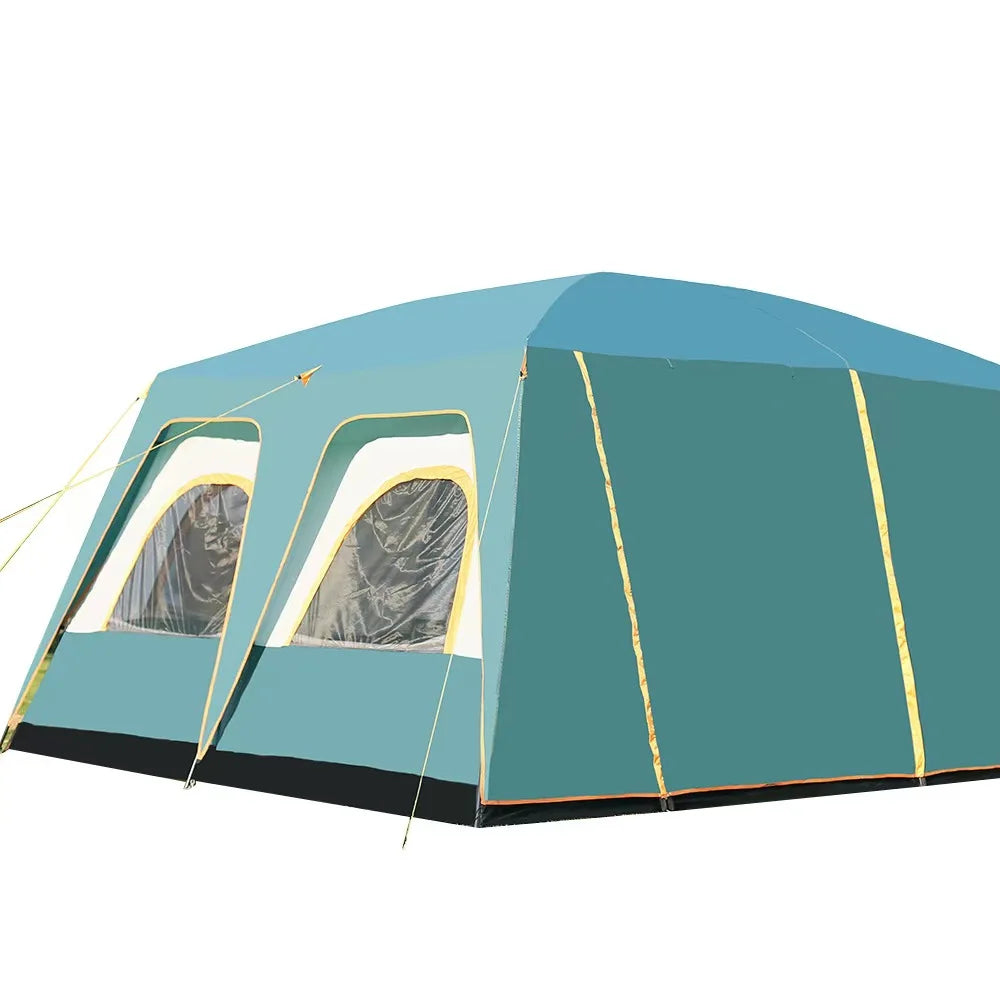 New Outdoor 8-12 People Double Tent