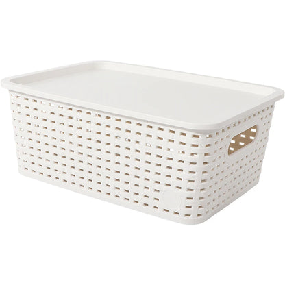 Modern Plastic Storage Baskets with Lid