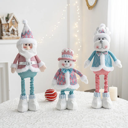 Christmas decorations - Santa Claus, snowmen, and reindeer