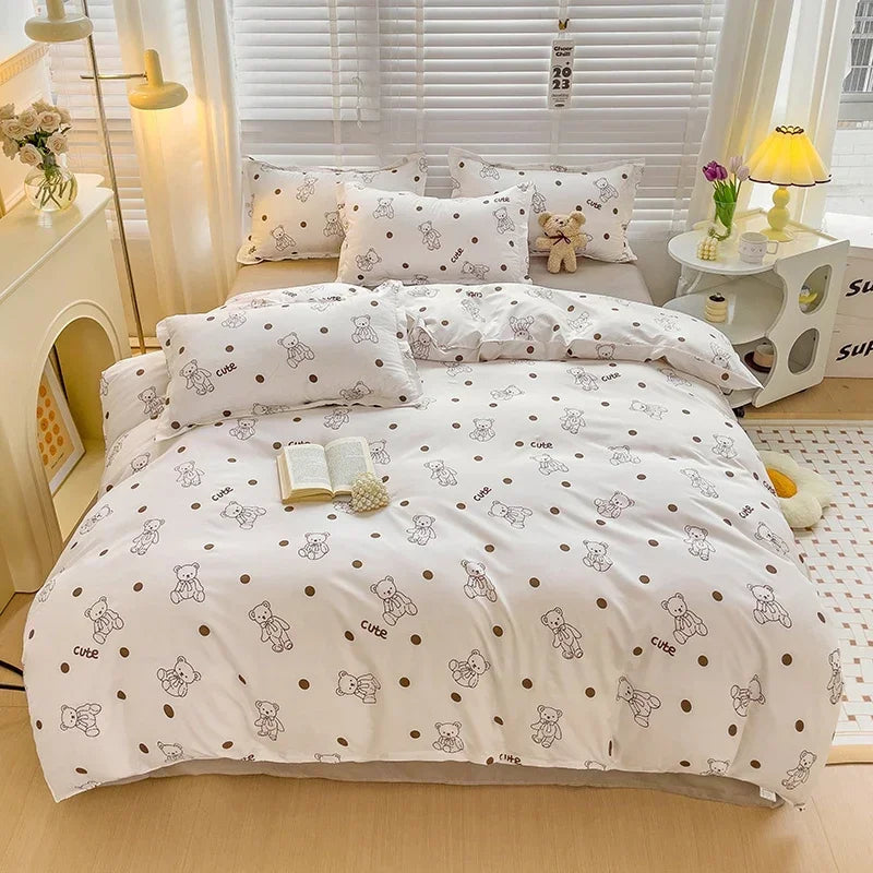 Cartoon Style Bed Sheet Set For Kids
