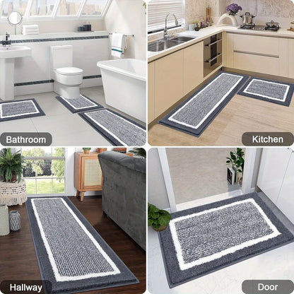 Washable Microfiber Bathroom Rugs