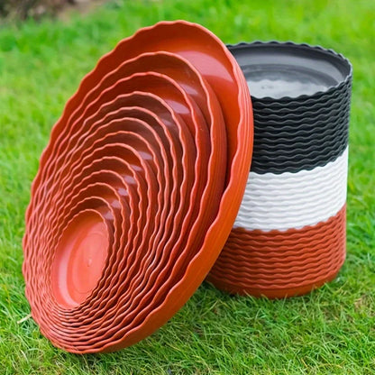 5pcs, Thickened Plastic Planter Tray