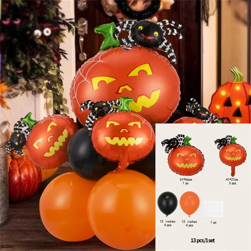6 Different Happy Halloween Balloon Sets