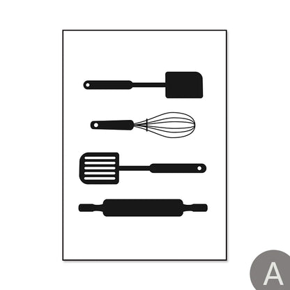 Kitchen Tableware  Canvas Paintings